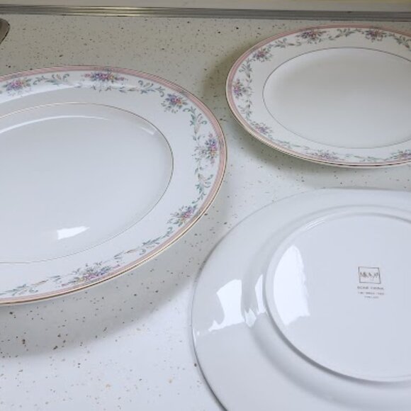 Mikasa Bone China Spring Crest Plates & Buffet Platter - Picture 1 of 8